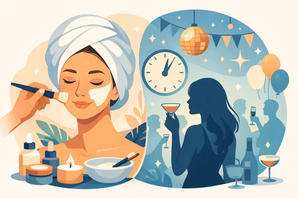 Best Facial Before Party Event Timing