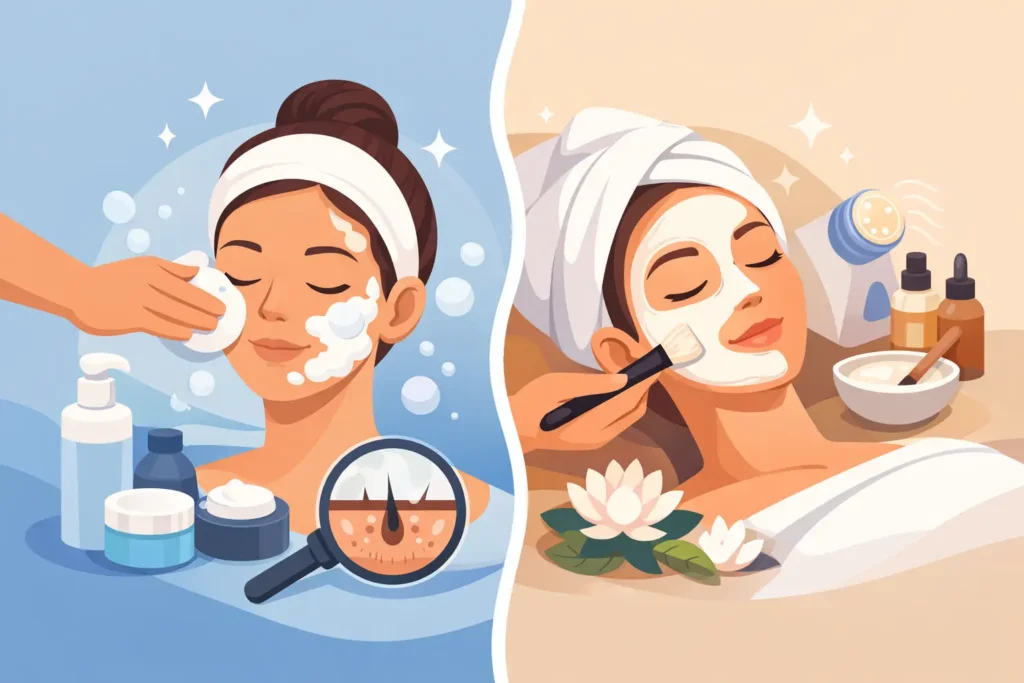Facial Cleanup vs Facial Treatment: What Fits?