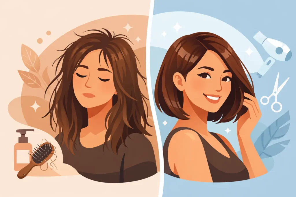 Hair Makeover Before and After Results