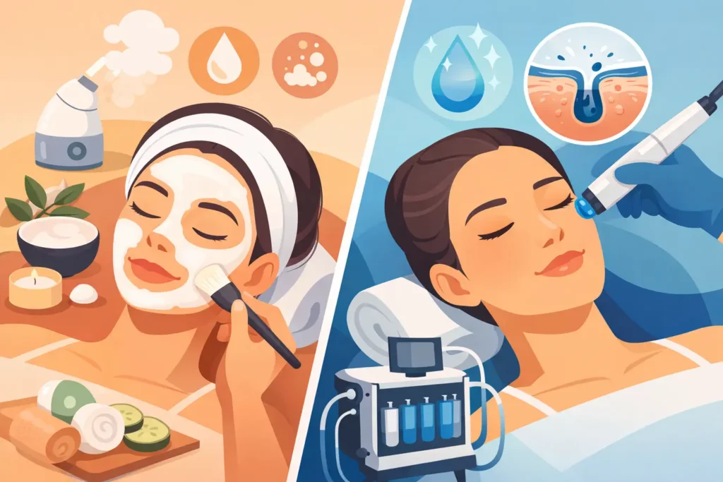 Facial Cleanup vs Hydrafacial: Which Fits You?